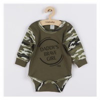 Niemowlęce body z długim rękawem New Baby Army girl