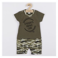 Niemowlęcy letni pajac New Baby Army girl