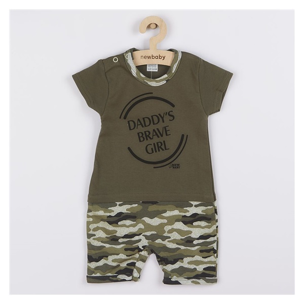 Niemowlęcy letni pajac New Baby Army girl