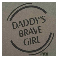 Niemowlęce body z krótkim rękawem New Baby Army girl