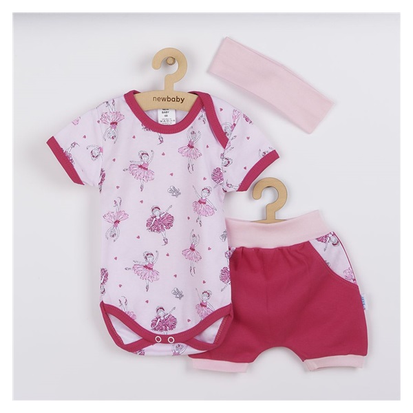 3-częściowy bawełniany zestaw na lato New Baby Perfect Summer balerina
