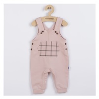 Bawełniane ogrodniczki New Baby Cool różowe