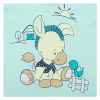 Niemowlęce śpiochy New Baby Donkey turkusowe