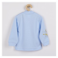 Bawełniany kaftanik New Baby Teddy pilot niebieski