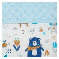 Luksusowe gniazdko z kołderką dla niemowlaka New Baby z Minki niebieskie