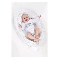 Luksusowe gniazdko z kołderką dla niemowlaka New Baby z Minki niebieskie