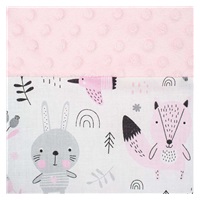 Luksusowe gniazdko z kołderką dla niemowlaka New Baby z Minki różowe