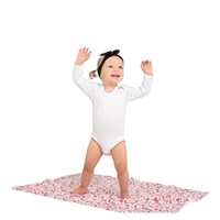 Dziecięcy kocyk z Minki New Baby Misie różowy 80x102 cm