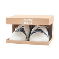 Paputki trampki niemowlęce New Baby niebieskie 3-6 m