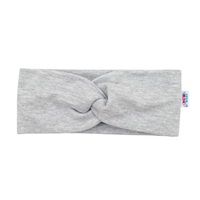 Niemowlęca opaska New Baby Style szara 37 cm