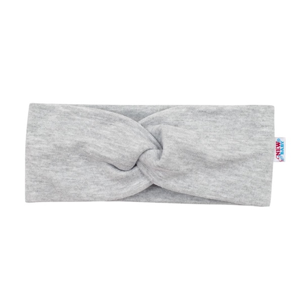 Niemowlęca opaska New Baby Style szara 37 cm