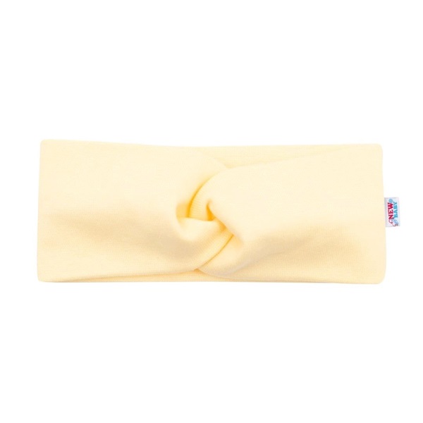 Niemowlęca opaska New Baby Style żółta 40,5 cm