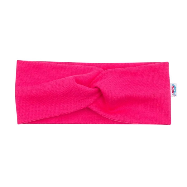 Niemowlęca opaska New Baby Style ciemno różowa 40,5 cm