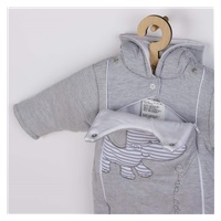 Zimowy kombinezon New Baby Winter Elephant jasno szary