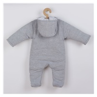 Zimowy kombinezon New Baby Winter Elephant jasno szary