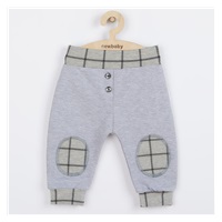 Niemowlęce bawełniane spodnie New Baby Cool szare