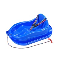 Sanki plastikowe z oparciem BAYO MINI niebieskie
