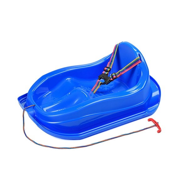 Sanki plastikowe z oparciem BAYO MINI niebieskie