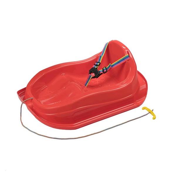Sanki plastikowe z oparciem BAYO MINI czerwone