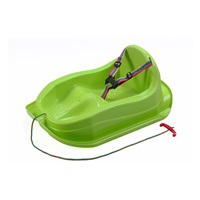 Sanki plastikowe z oparciem BAYO MINI zielone