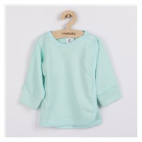 Niemowlęca koszulka z bocznym zapięciem New Baby turkusowa