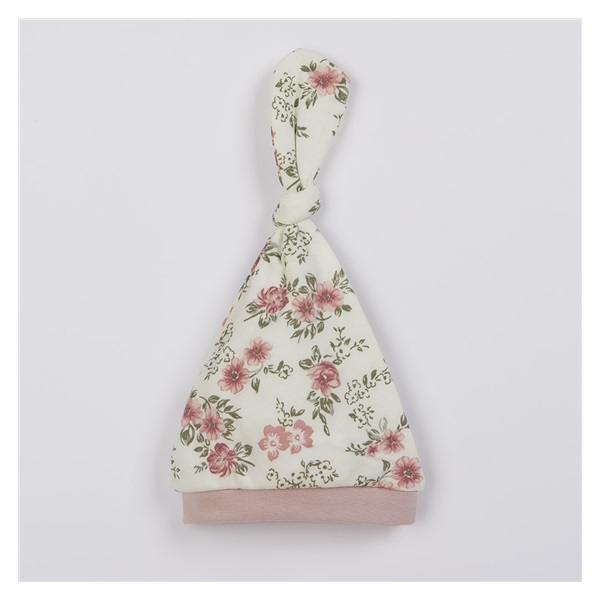 Niemowlęca czapka New Baby Flowers różowa