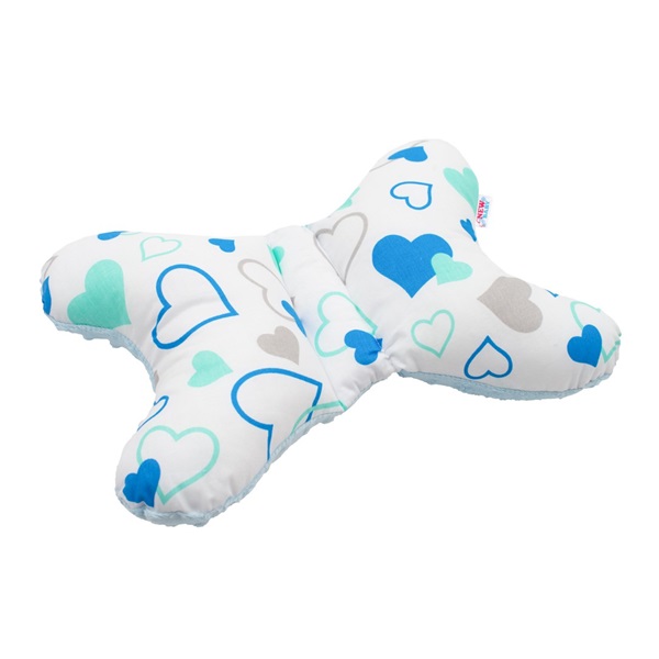Stabilizująca poduszka New Baby niebieskie serduszka