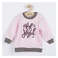 Niemowlęcy T-shirt New Baby With Love różowe