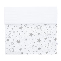 Dziecięcy kocyk wafelkowy z wypełnieniem New Baby biały gwiazdki 80x102 cm
