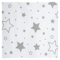 Dziecięcy kocyk wafelkowy z wypełnieniem New Baby biały gwiazdki 80x102 cm