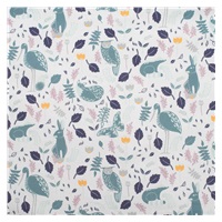 Dziecięcy kocyk wafelkowy z wypełnieniem New Baby różowa króliczki 80x102 cm