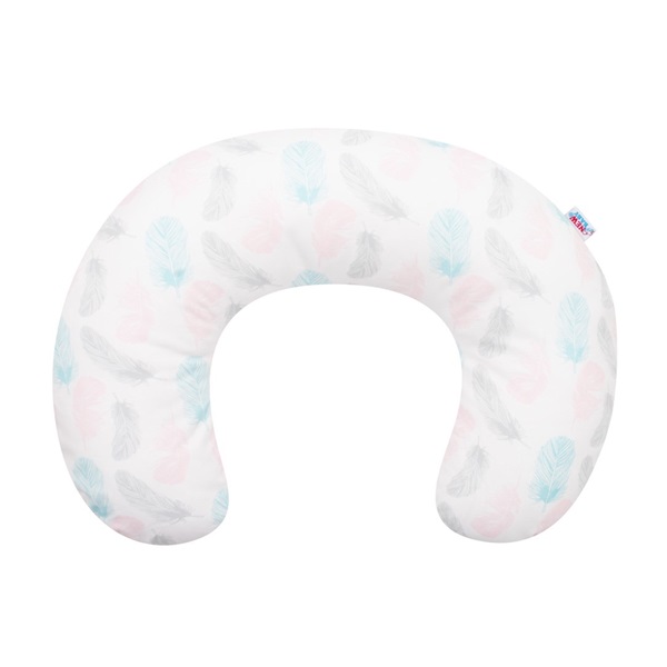Poduszka do karmienia New Baby Piórka różowe