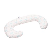 Poduszka do karmienia New Baby w kształcie C Piórka różowe