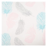 Poduszka do karmienia New Baby w kształcie C Piórka różowe