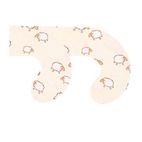 Poszewka na poduszkę do karmienia New Baby w kształcie C Owieczki beżowa