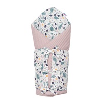 Klasyczny rożek wiązany wafelkowy New Baby różowy króliczki