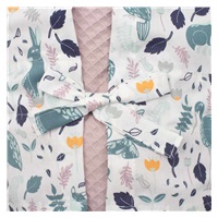 Klasyczny rożek wiązany wafelkowy New Baby różowy króliczki