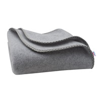 Dziecięcy kocyk polarkowy New Baby 100x75 szary gwiazdki