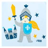 Niemowlęce bawełniane śpiochy New Baby Mały rycerz