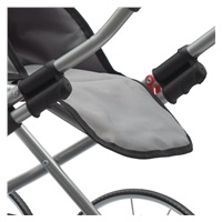 Retro wózek dla lalek 2w1 New Baby Nella szary