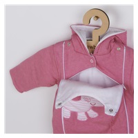 Zimowy kombinezon New Baby Winter Elephant różowy