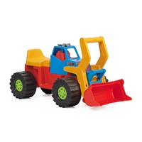 Dziecięcy jeździk pchacz koparka BAYO 74 cm niebieska