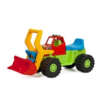 Dziecięcy jeździk pchacz koparka BAYO 74 cm niebieska