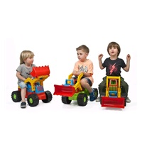 Dziecięcy jeździk pchacz koparka BAYO 74 cm niebieska