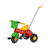 Rowerek trójkołowy z rączką BAYO JUNIOR czerwony