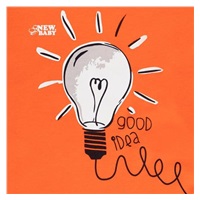 Niemowlęcy T-shirt bawełniany New Baby świetny pomysł