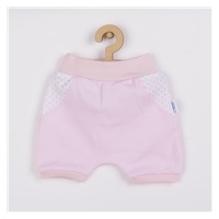 3-częściowy bawełniany zestaw na lato New Baby Perfect Summer jasno różowy