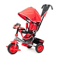Dziecięcy rowerek trójkołowy z LED światłami Baby Mix Lux Trike czerwony