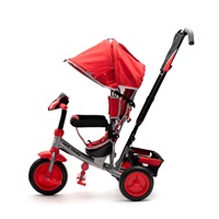 Dziecięcy rowerek trójkołowy z LED światłami Baby Mix Lux Trike czerwony