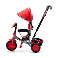 Dziecięcy rowerek trójkołowy z LED światłami Baby Mix Lux Trike czerwony
